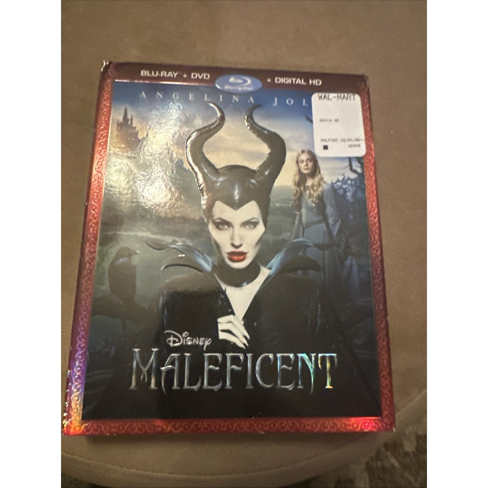Maleficent 2-Disc Blu-ray DVD Digital HD Disney 2014 Angelina Jolie PG